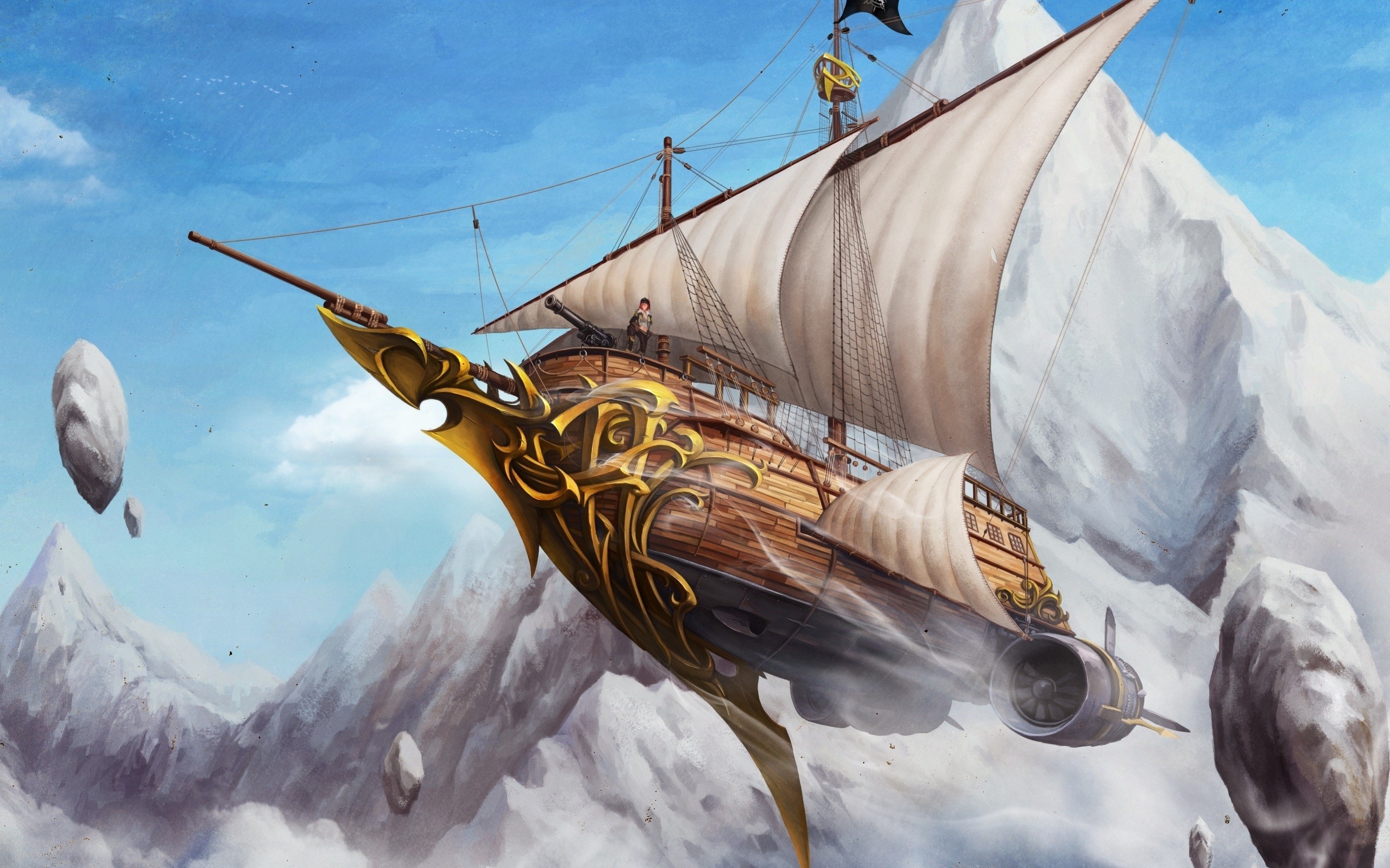 Arts magico-techniques 1-navire-volant-steampunk-ship-airship-wallchan-design-pixel_1090313